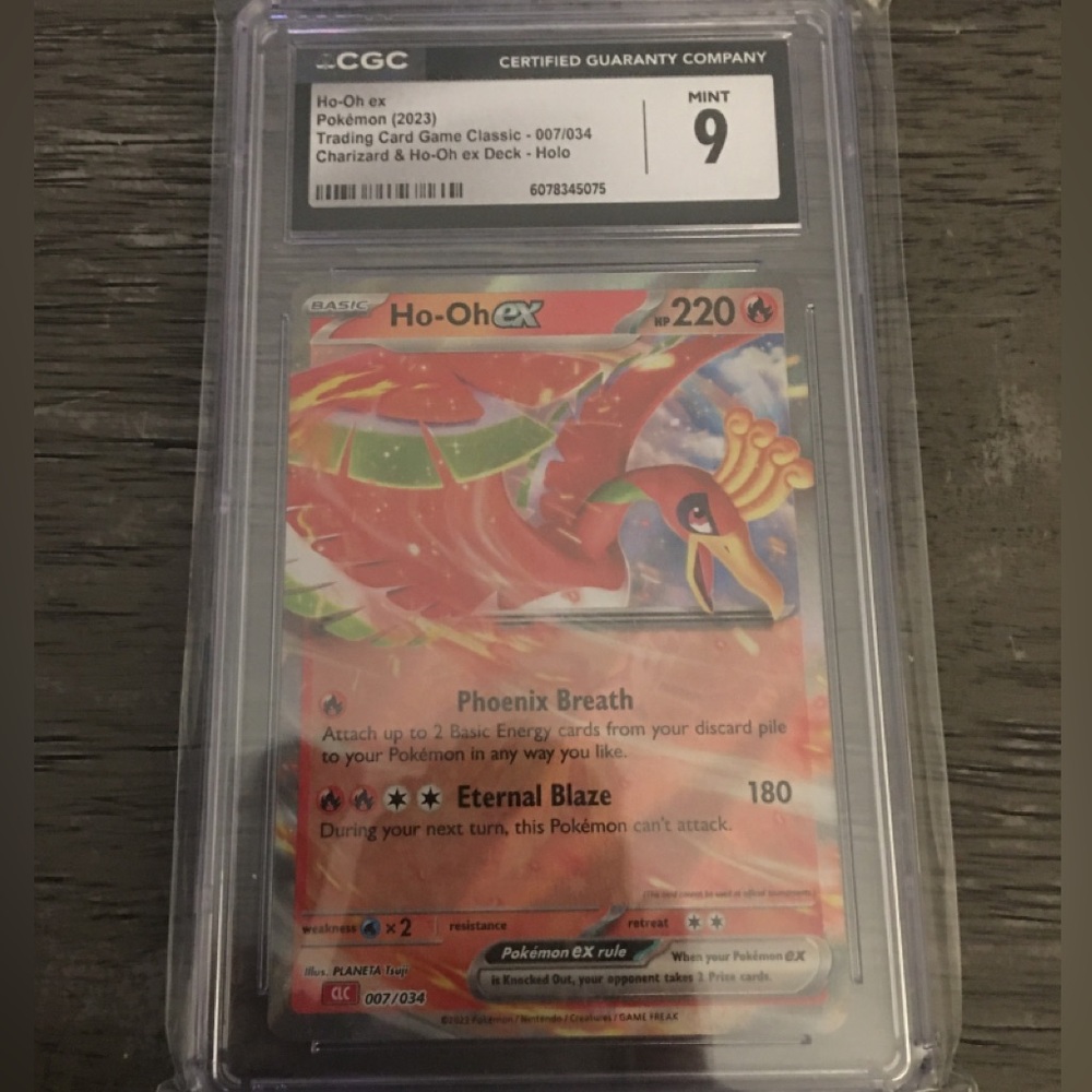 Ho-Oh ex Graded Card (Red) - CGC Mint 9